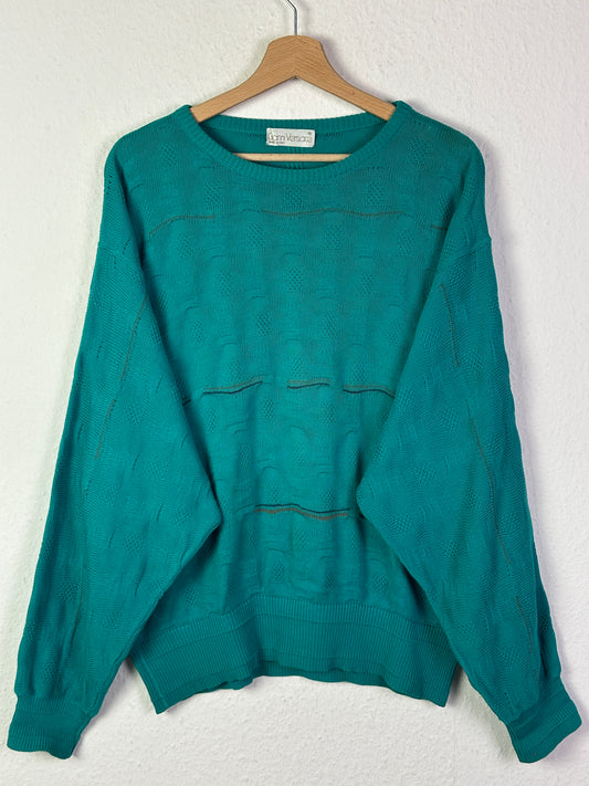 Damen Pullover Gianni Versace Gr 52 Farbe Türkis