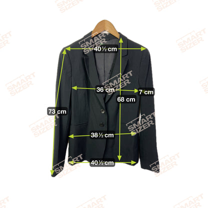 Benetton Damen Blazer in Schwarz Gr 36