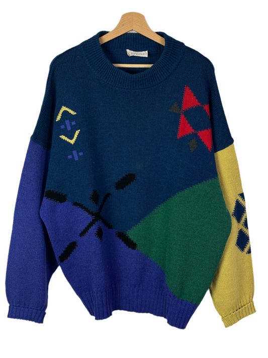 Herren Pullover Gianni Versace Gr 52 Farbe Bunt