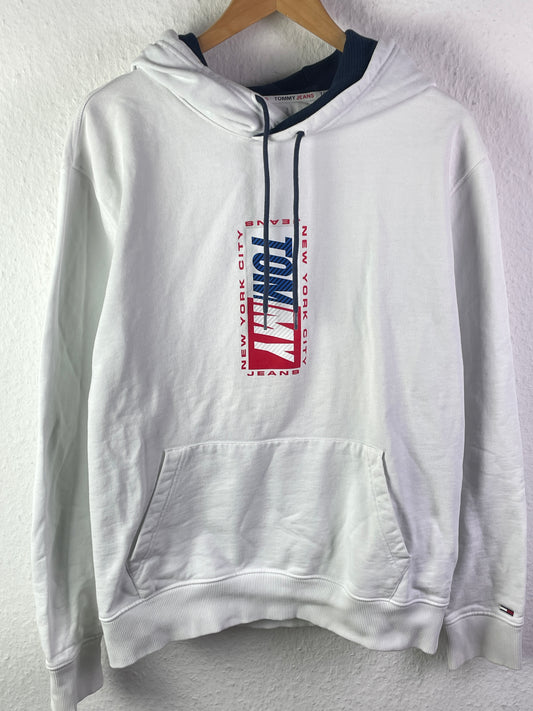 Herren Kapuzenpullover von Tommy Jeans Größe L in Weiß