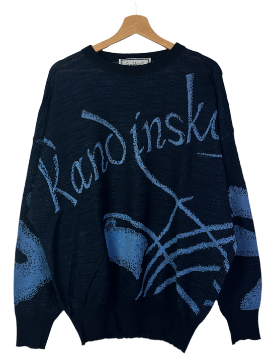 Herren Pullover Gianni Versace Gr 52 Farbe Blau