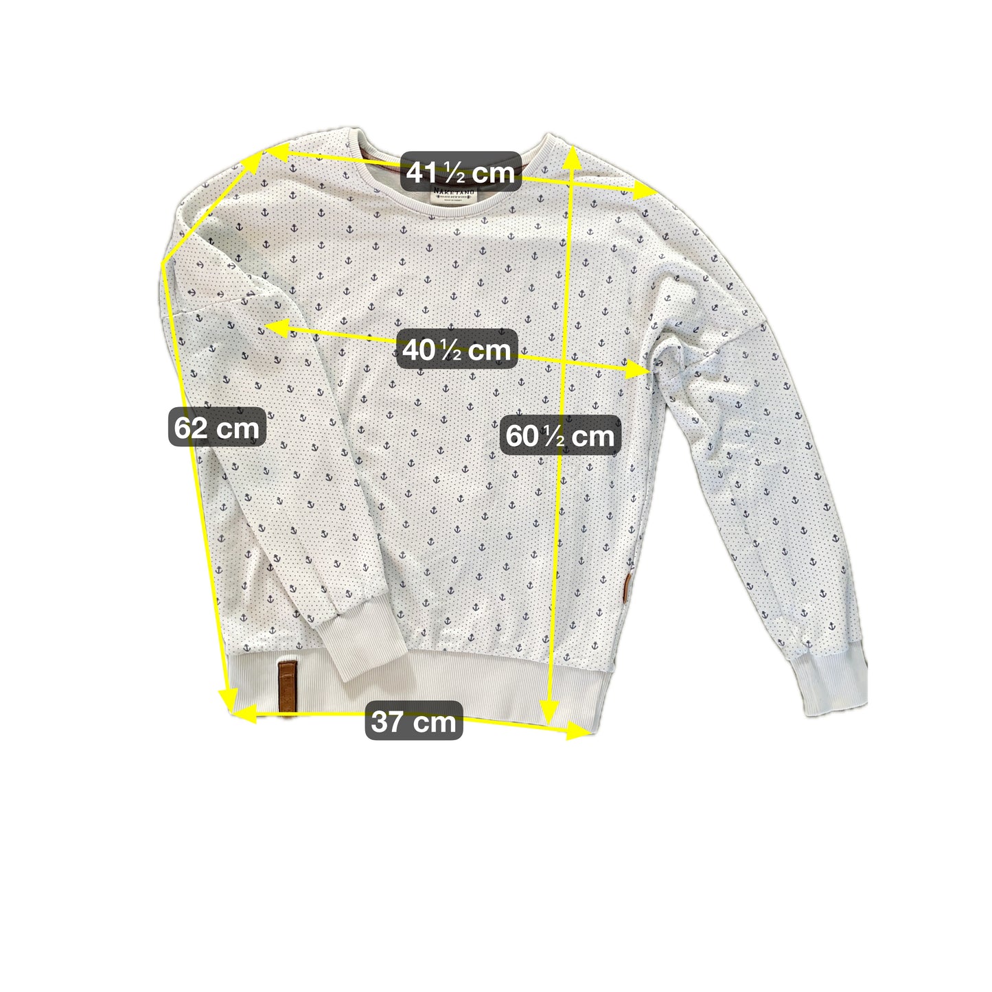 Naketano Damen Pullover Gr. S Farbe weiss