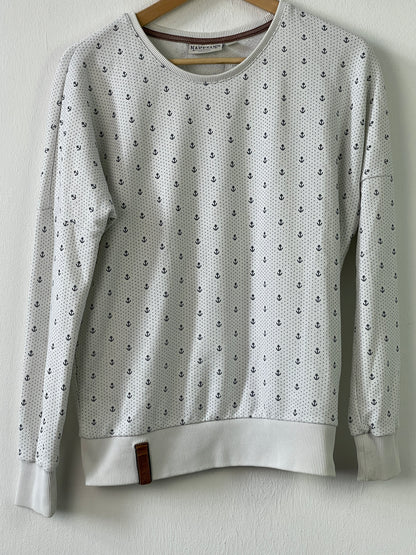 Naketano Damen Pullover Gr. S Farbe weiss
