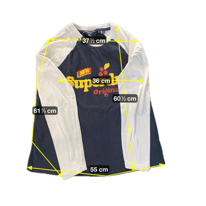 Superdry Herren Pullover Gr. S Farbe blau weiss