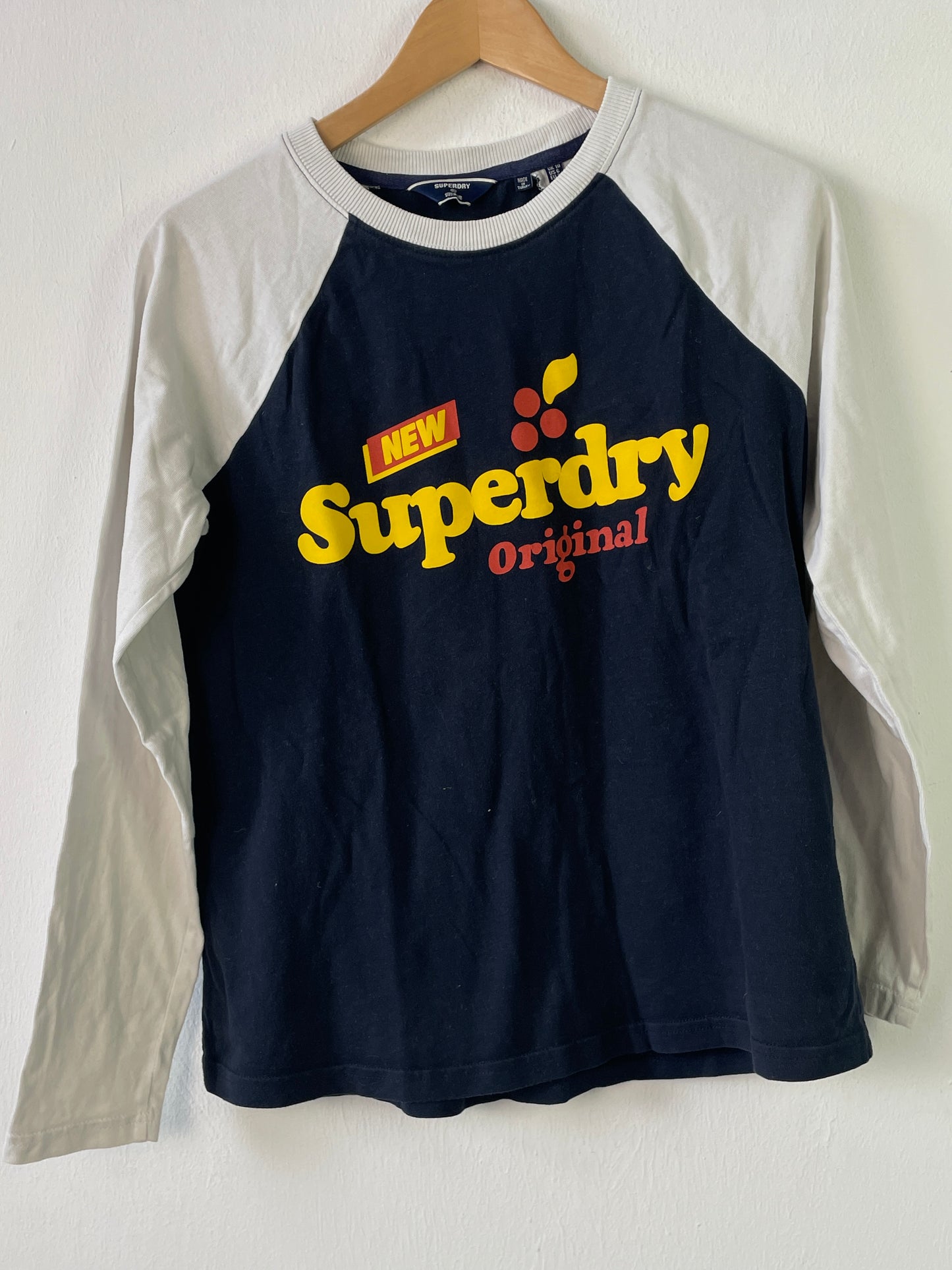 Superdry Herren Pullover Gr. S Farbe blau weiss