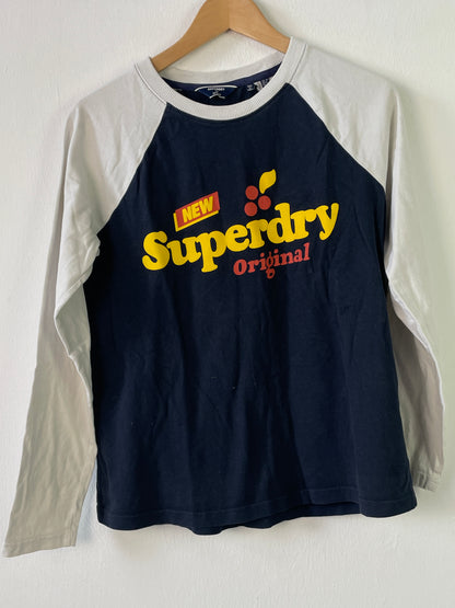 Superdry Herren Pullover Gr. S Farbe blau weiss