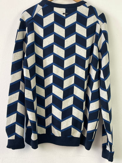 Vanguard Herren Pullover Gr. XL Farbe schwarz weiss