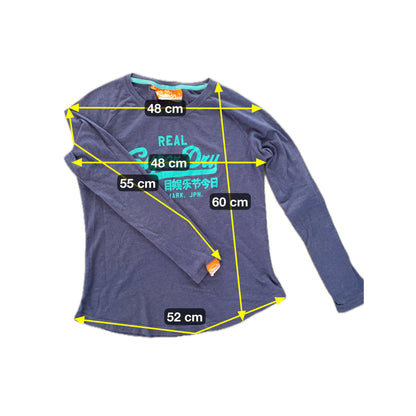 Superdry Herren Sweater Gr. L Farbe blau