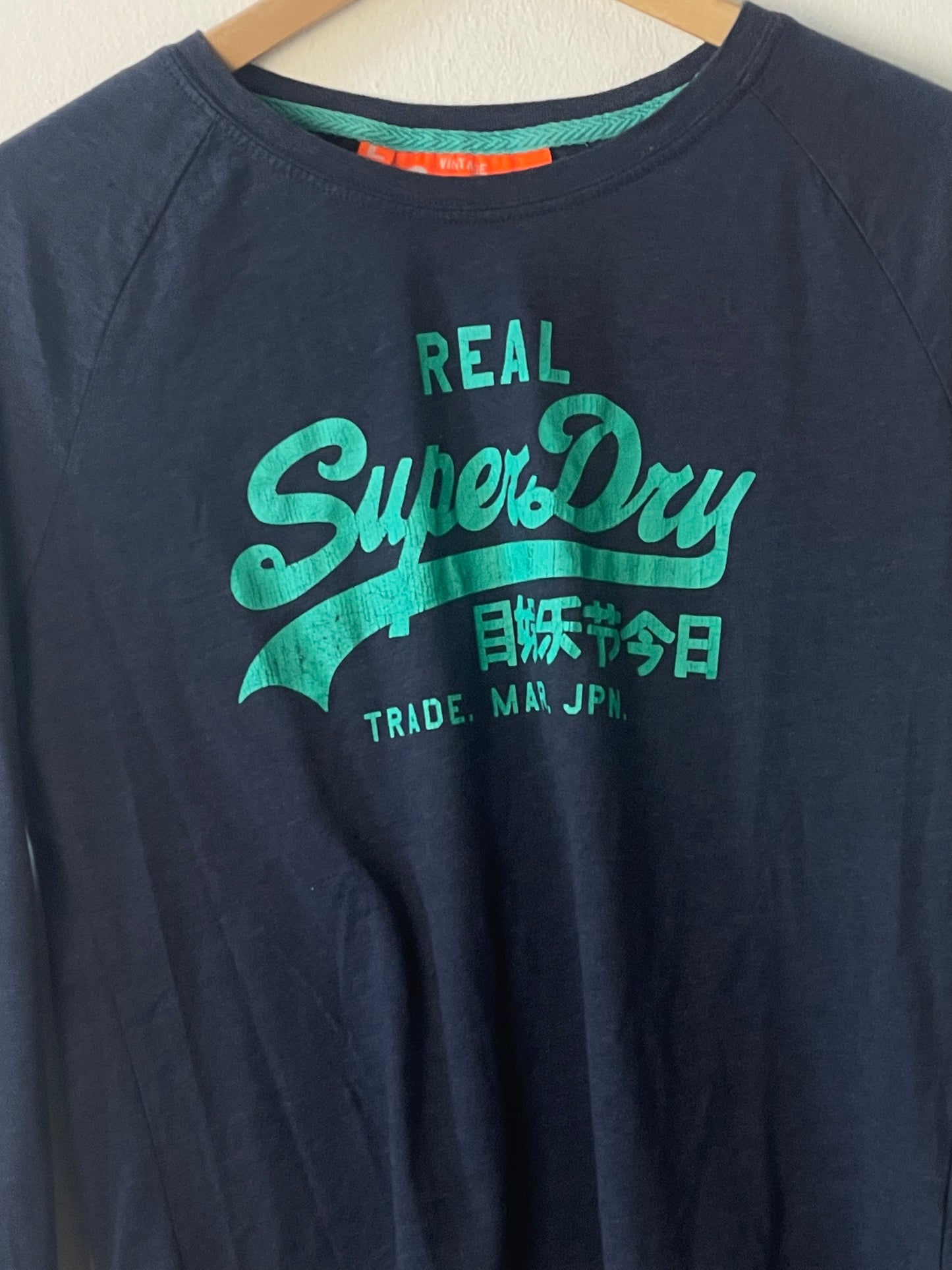 Superdry Herren Sweater Gr. L Farbe blau