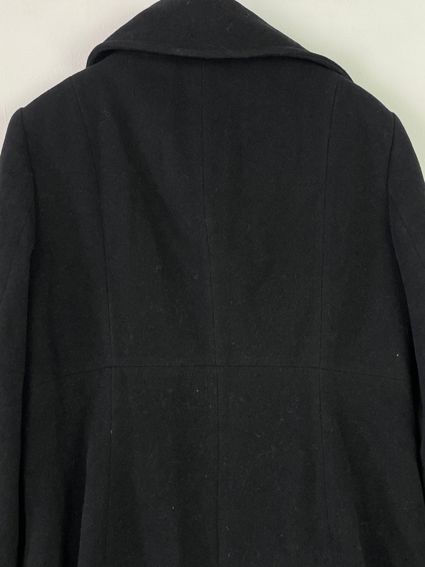 Barbara Lebek Damen Mantel aus Lanawolle Gr. XL Farbe schwarz