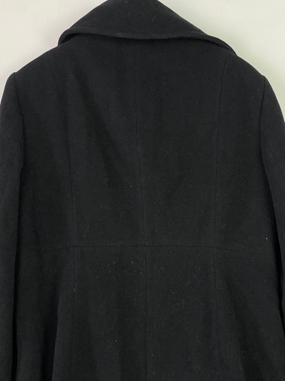 Barbara Lebek Damen Mantel aus Lanawolle Gr. XL Farbe schwarz