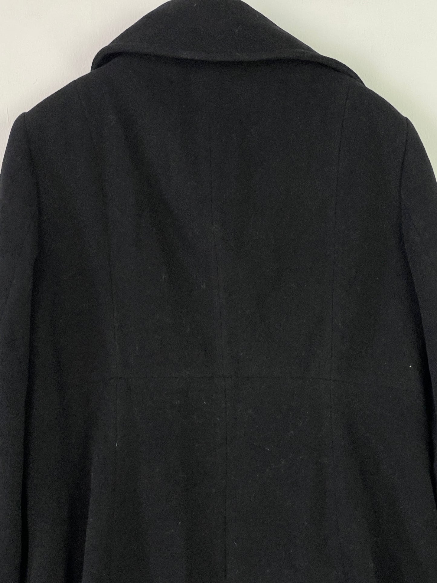 Barbara Lebek Damen Mantel aus Lanawolle Gr. XL Farbe schwarz