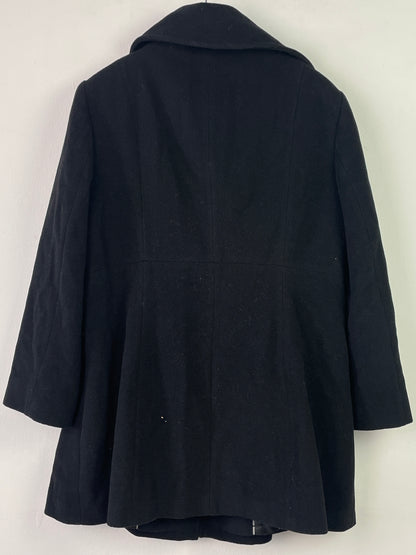 Barbara Lebek Damen Mantel aus Lanawolle Gr. XL Farbe schwarz