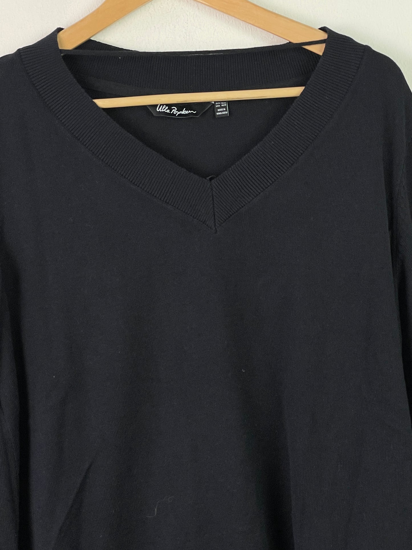 Ulla Popken Damen Pullover Gr. XL Farbe schwarz
