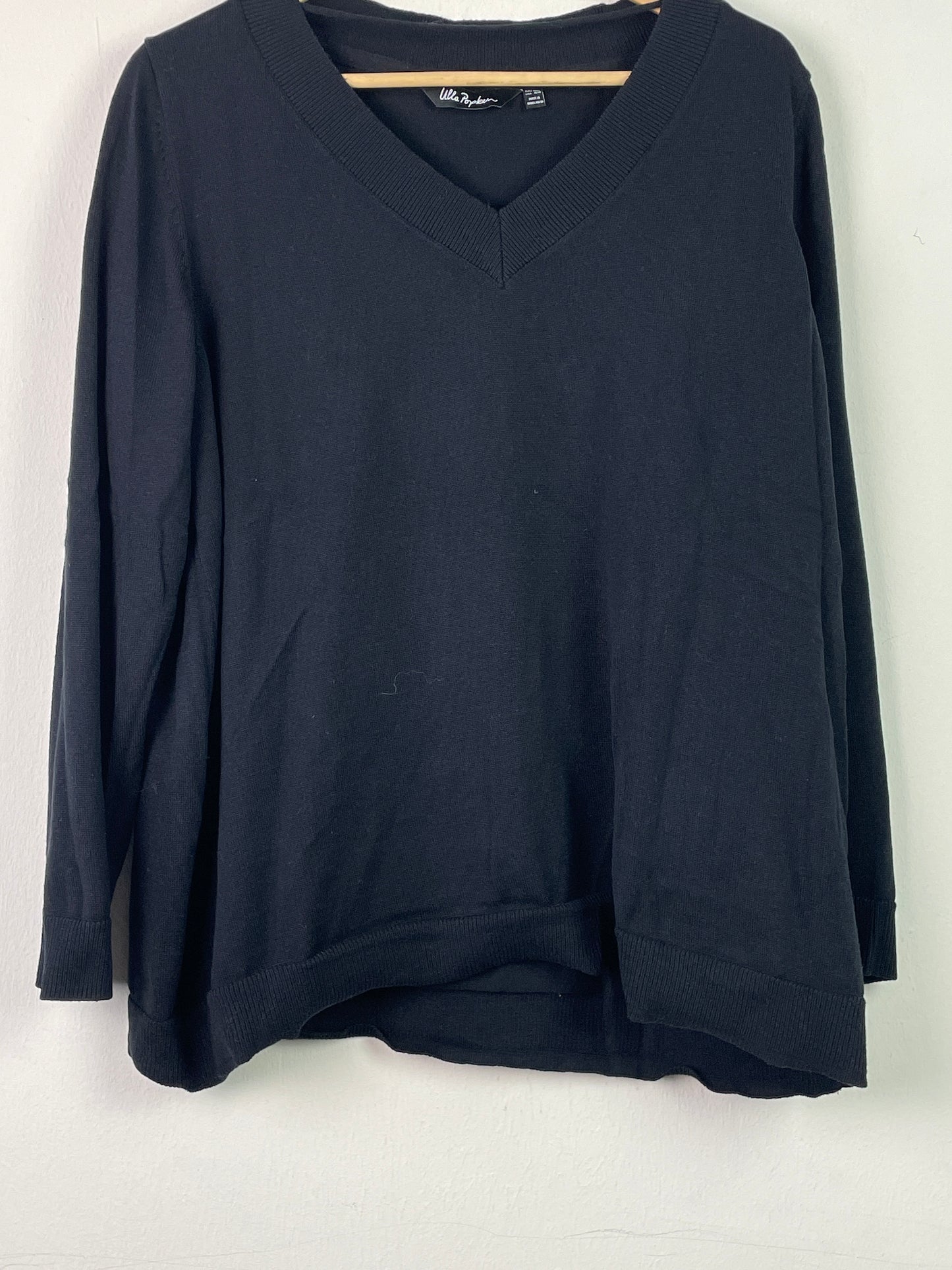 Ulla Popken Damen Pullover Gr. XL Farbe schwarz