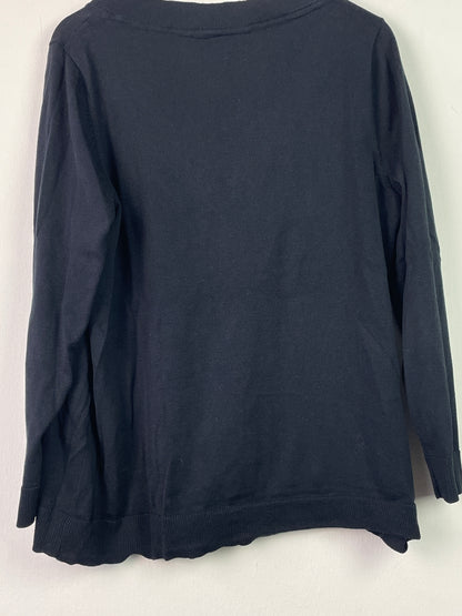 Ulla Popken Damen Pullover Gr. XL Farbe schwarz