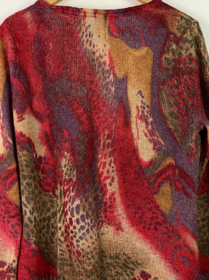 Bonita Damen Pullover aus Mohair und Lammwolle Gr. L Farbe bunt