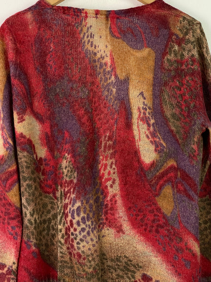 Bonita Damen Pullover aus Mohair und Lammwolle Gr. L Farbe bunt