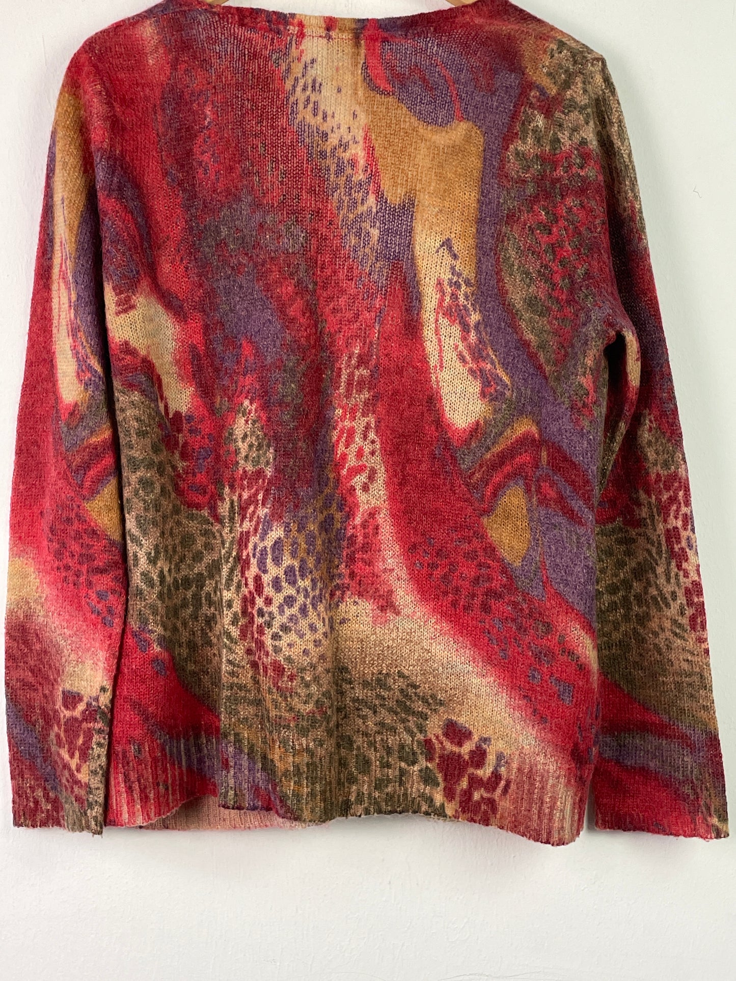 Bonita Damen Pullover aus Mohair und Lammwolle Gr. L Farbe bunt