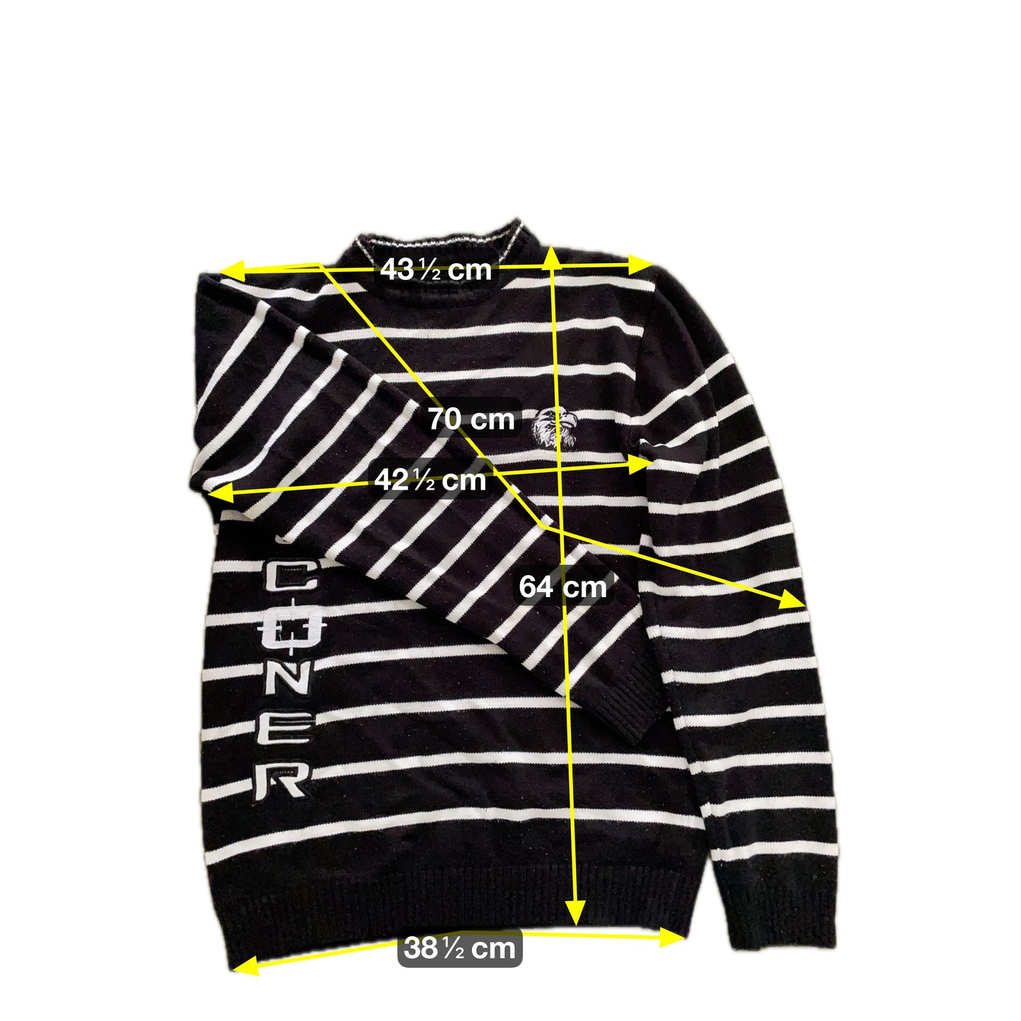 NAS Herren Pullover Gr. XL Farbe schwarz weiss