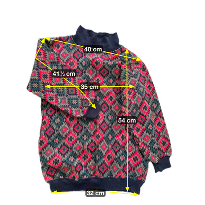 Vintage Kinder Pullover Gr. S Farbe bunt