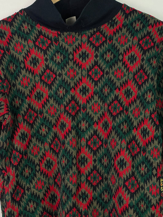 Vintage Kinder Pullover Gr. S Farbe bunt