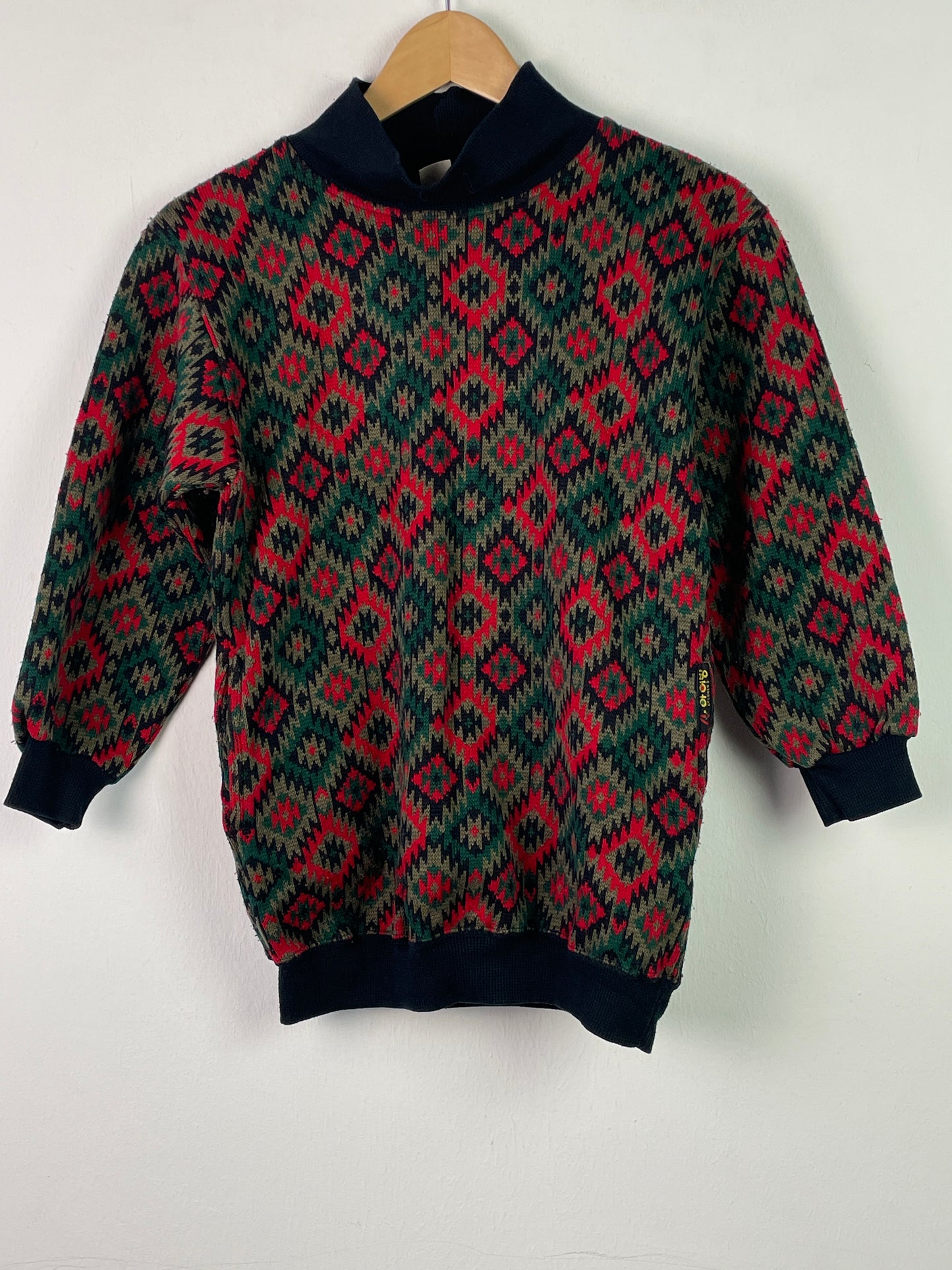 Vintage Kinder Pullover Gr. S Farbe bunt