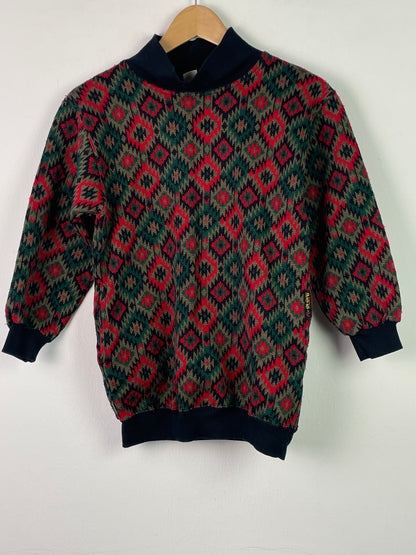 Vintage Kinder Pullover Gr. S Farbe bunt