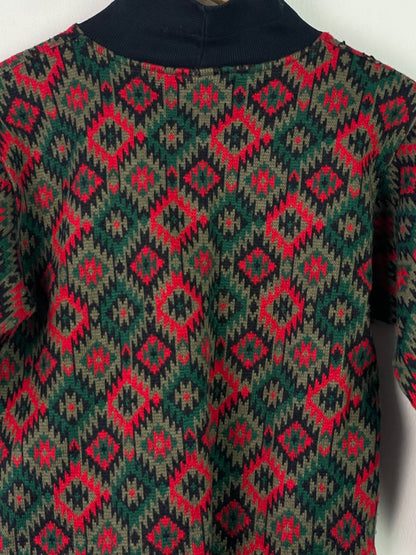 Vintage Kinder Pullover Gr. S Farbe bunt