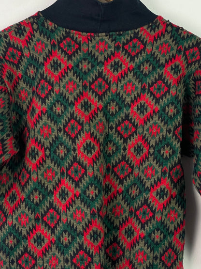 Vintage Kinder Pullover Gr. S Farbe bunt