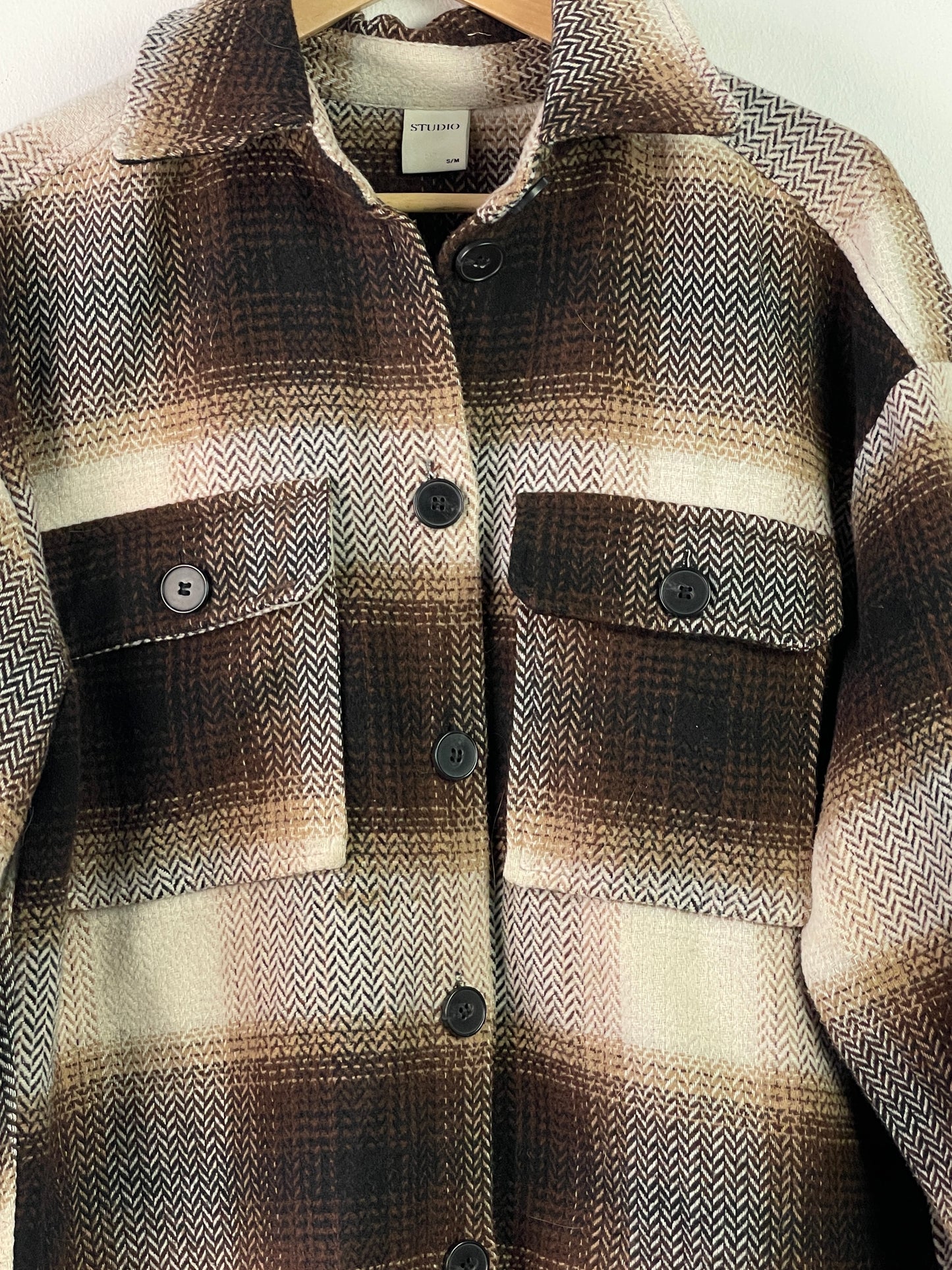 Studio Damen Hemd Gr S Farbe braun beige