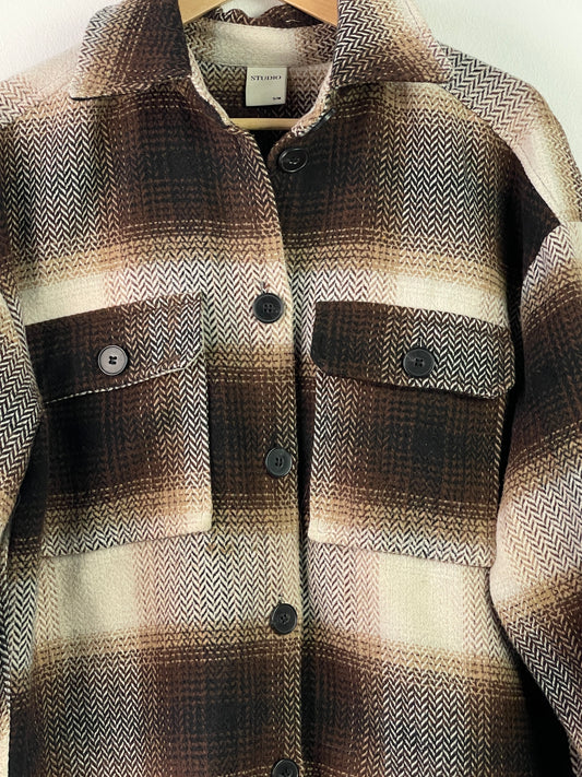 Studio Damen Hemd Gr S Farbe braun beige