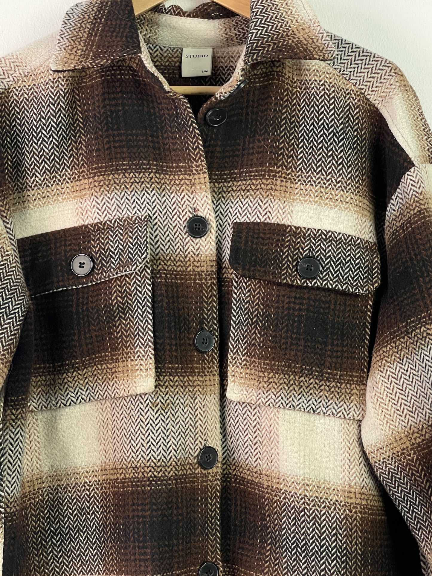 Studio Damen Hemd Gr S Farbe braun beige