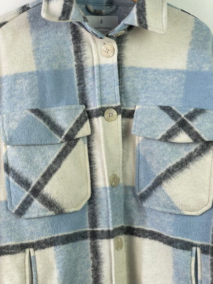 Stradivarius Damen Hemd Gr M Farbe blau weiss