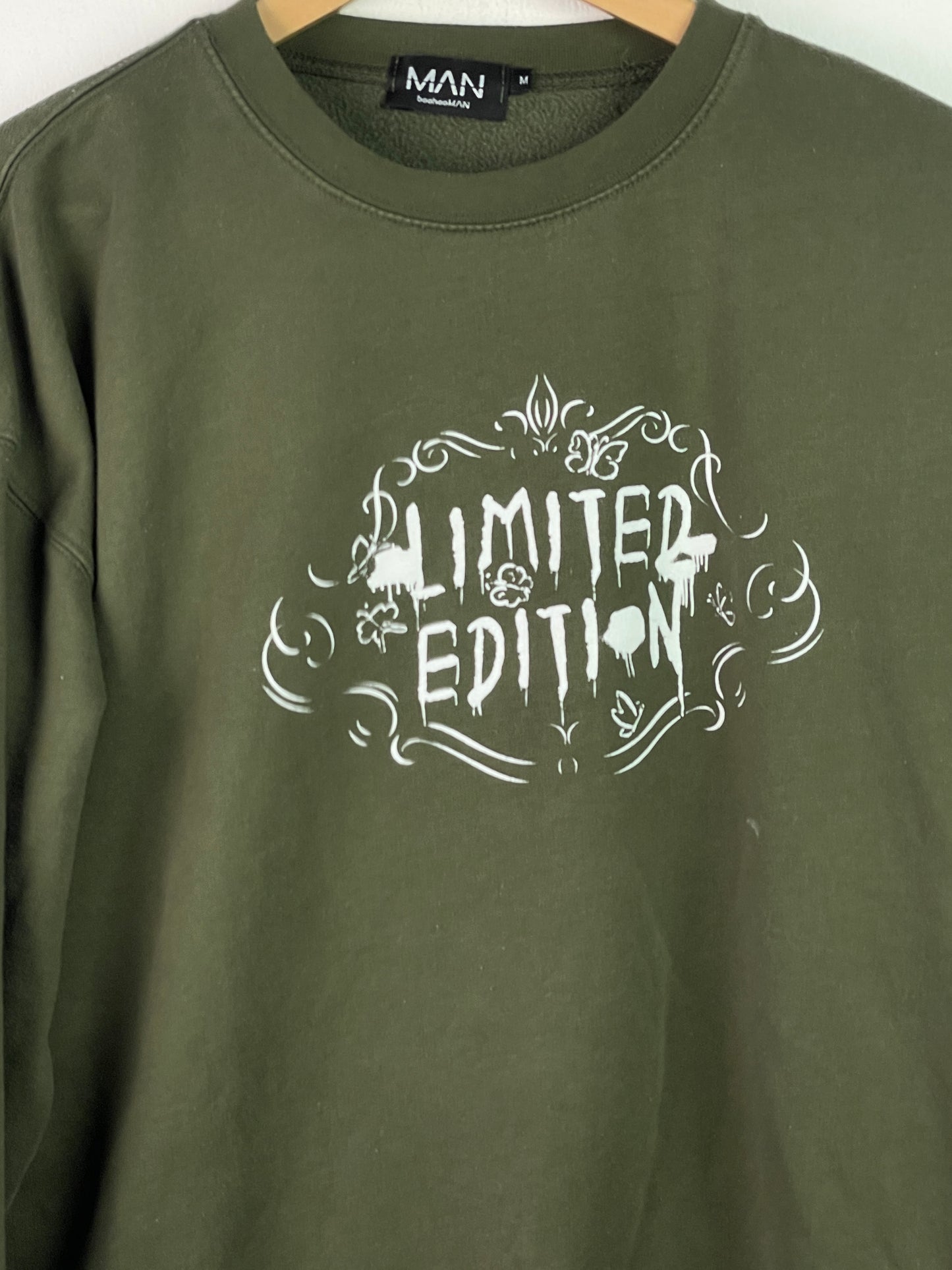 Bohoo Herren Pullover Gr M Farbe khaki