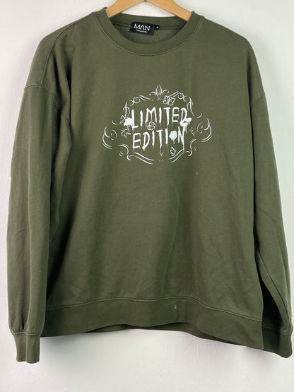 Bohoo Herren Pullover Gr M Farbe khaki