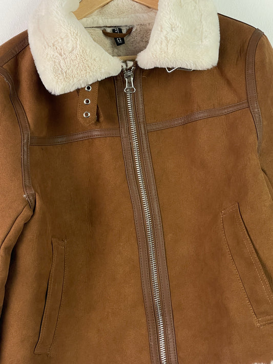 H&M Damen Jacke Gr L Farbe braun