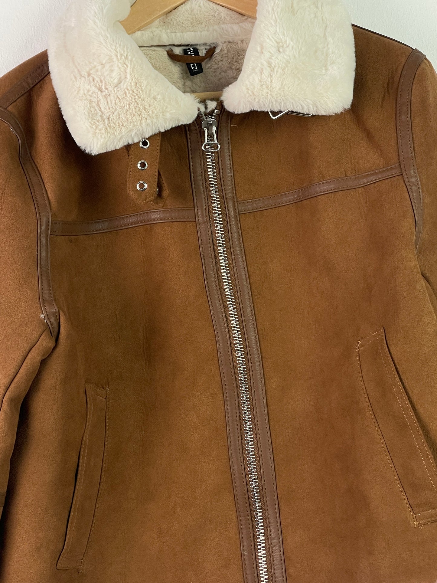 H&M Damen Jacke Gr L Farbe braun