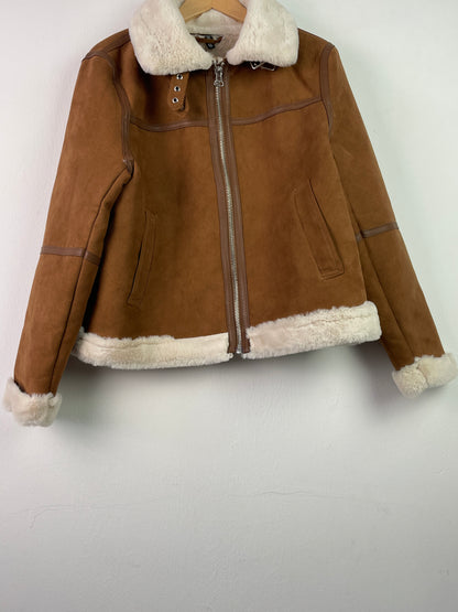 H&M Damen Jacke Gr L Farbe braun