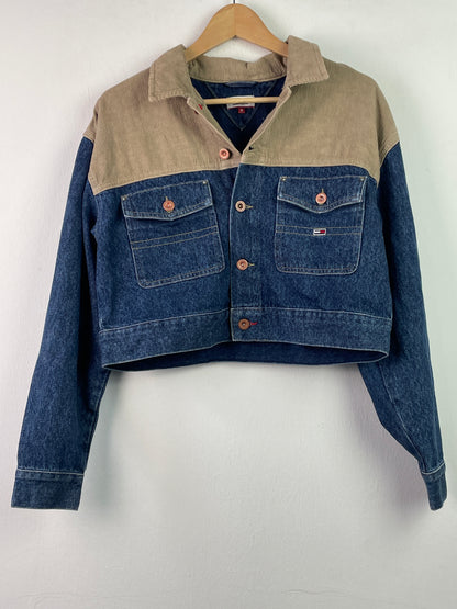 Tommy Hilfiger Damen Jeansjacke Gr S Farbe braun blau