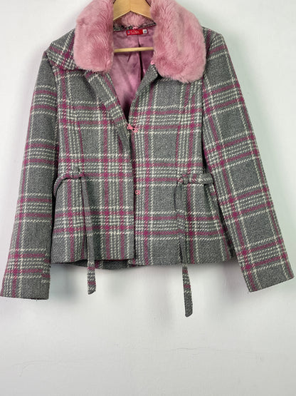 Saix Damen Jacke Gr M Farbe pink grau