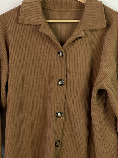 Vintage Damen Hemd Gr XXL Farbe braun