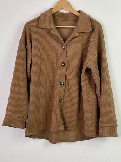 Vintage Damen Hemd Gr XXL Farbe braun