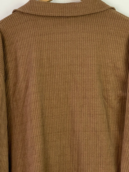 Vintage Damen Hemd Gr XXL Farbe braun