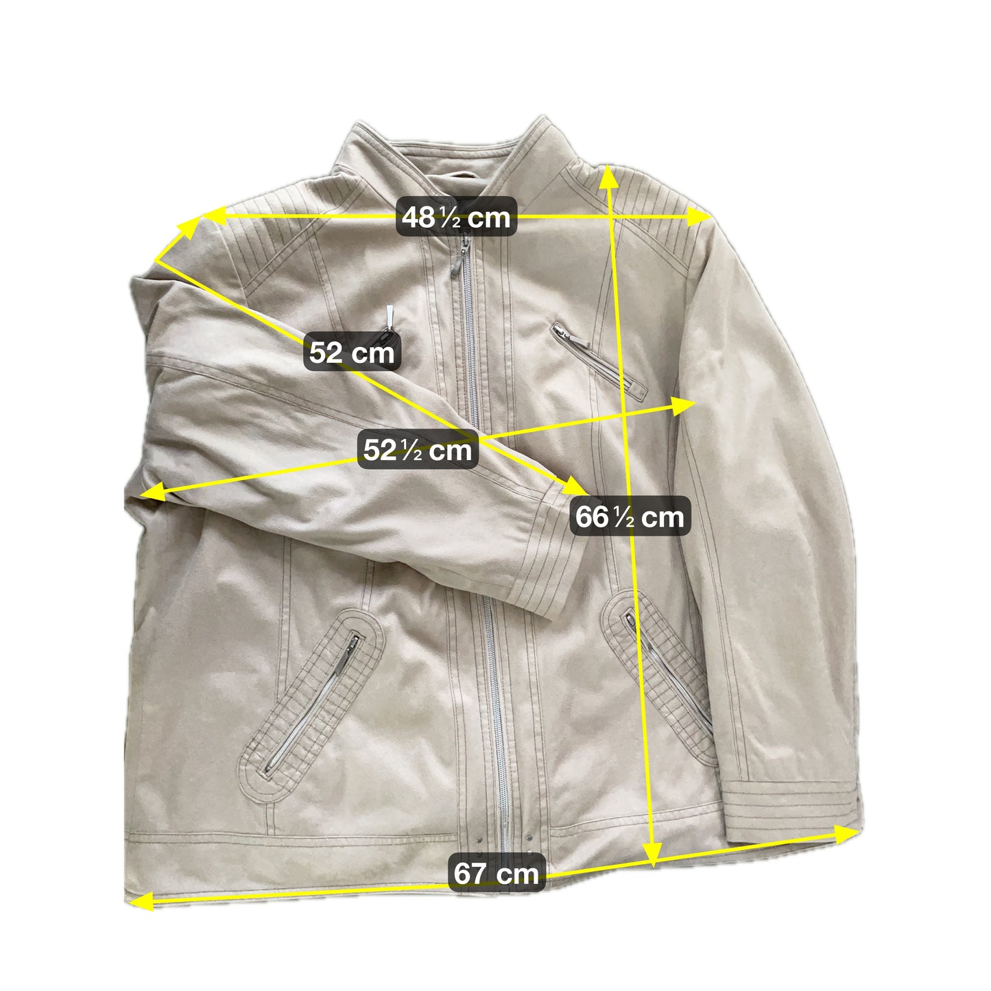 Walbusch Herren Jacke Gr XL Farbe creme