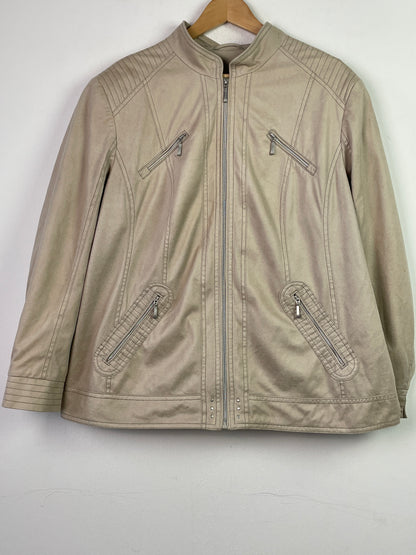 Walbusch Herren Jacke Gr XL Farbe creme