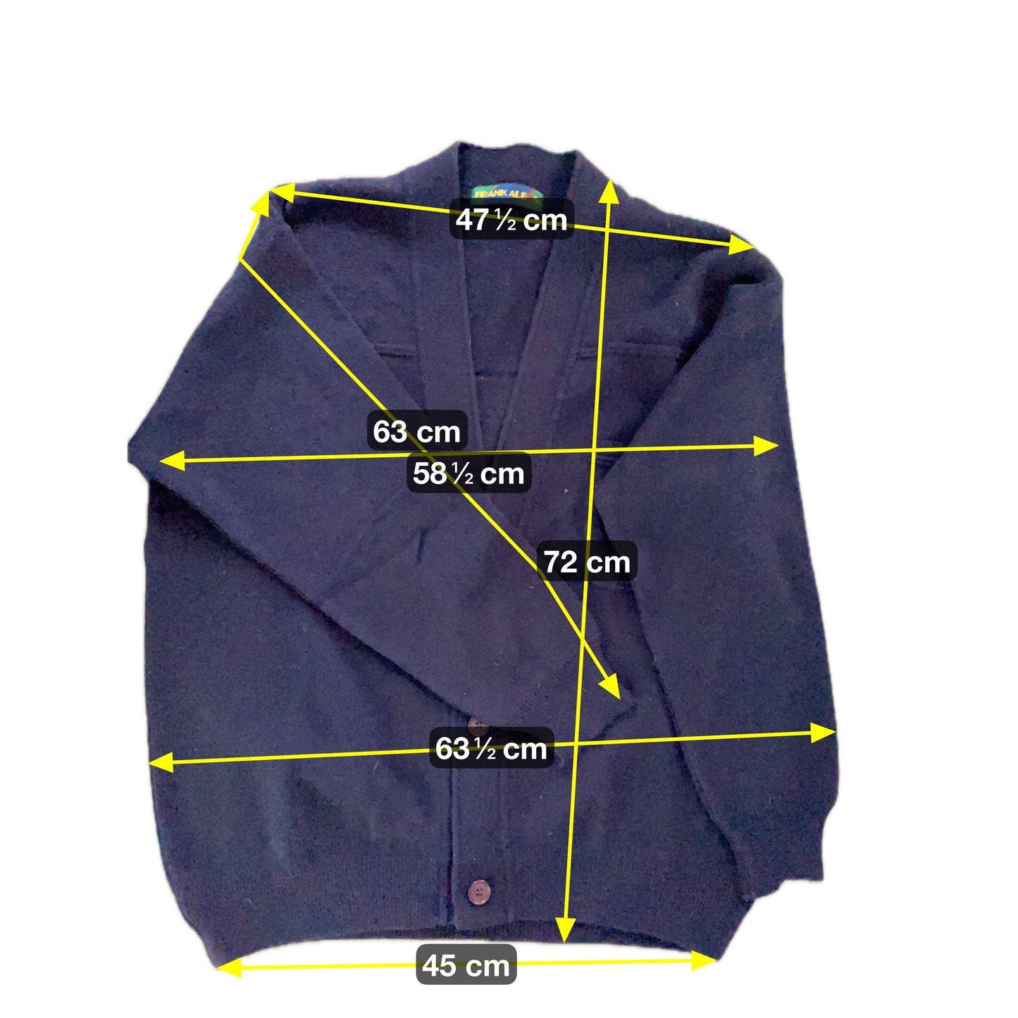 Frank Alexs Damen Jacke aus Wolle Gr XXL Farbe marineblau