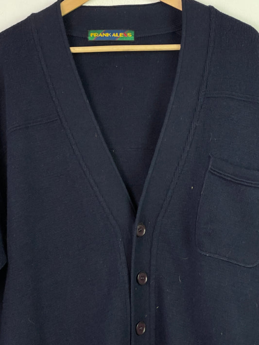 Frank Alexs Damen Jacke aus Wolle Gr XXL Farbe marineblau