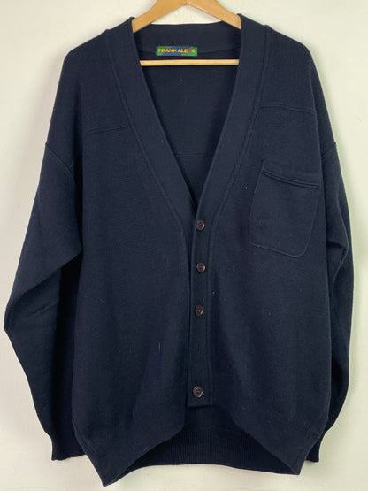 Frank Alexs Damen Jacke aus Wolle Gr XXL Farbe marineblau