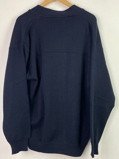 Frank Alexs Damen Jacke aus Wolle Gr XXL Farbe marineblau